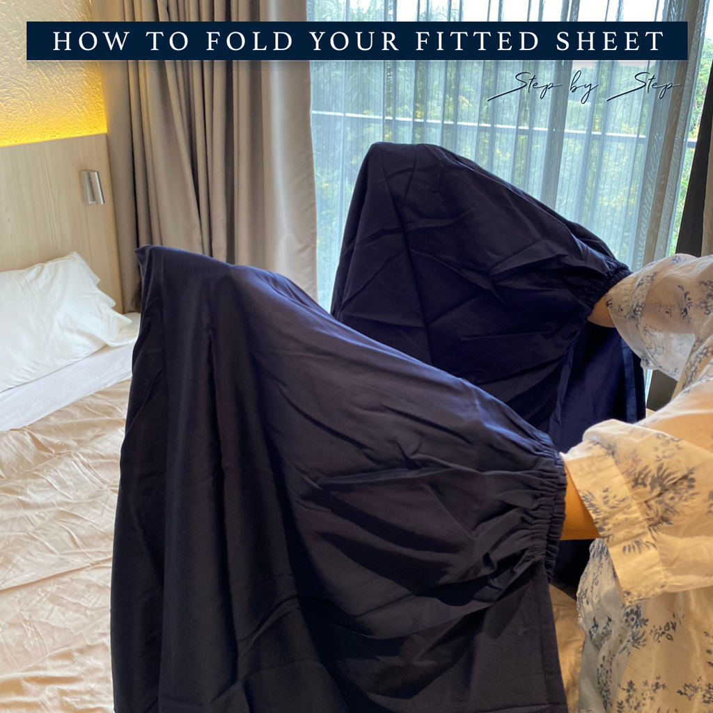 HOW TO FOLD YOUR FITTED SHEET STEP BY STEP