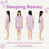 ชุดนอน แขนสั้น-กางเกงขาสั้น สี Sleeping Beauty  Pajamas - Short Sleeve