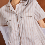 ชุดนอน แขนสั้น-กางเกงขาสั้น สี Cookie and Cream Pajamas - Short Sleeve