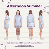 ชุดนอน แขนสั้น-กางเกงขาสั้น สี Afternoon Summer - Short Sleeve