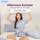 ชุดนอนผ้าคอตตอน สี Afternoon Summer Pajamas | 100% Single-Ply Cotton