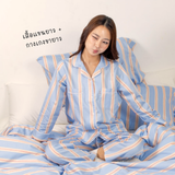 ชุดนอนผ้าคอตตอน สี Afternoon Summer Pajamas | 100% Single-Ply Cotton