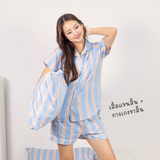 ชุดนอนผ้าคอตตอน สี Afternoon Summer Pajamas | 100% Single-Ply Cotton