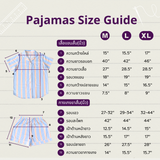 ชุดนอนผ้าคอตตอน สี Afternoon Summer Pajamas | 100% Single-Ply Cotton