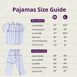 ชุดนอนผ้าคอตตอน สี Afternoon Summer Pajamas | 100% Single-Ply Cotton