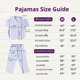 ชุดนอนผ้าคอตตอน สี Afternoon Summer Pajamas | 100% Single-Ply Cotton