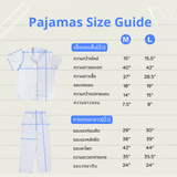 ชุดนอนผ้าคอตตอน สี Cloudy Sky Pajamas | 100% Single-Ply Cotton