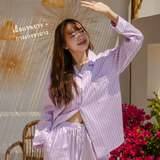 ชุดนอนผ้าคอตตอน สี Sleeping Beauty  Pajamas | 100% Single-Ply Cotton