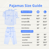 ชุดนอนผ้าคอตตอน สี Blue Sailor Pajamas | 100% Single-Ply Cotton