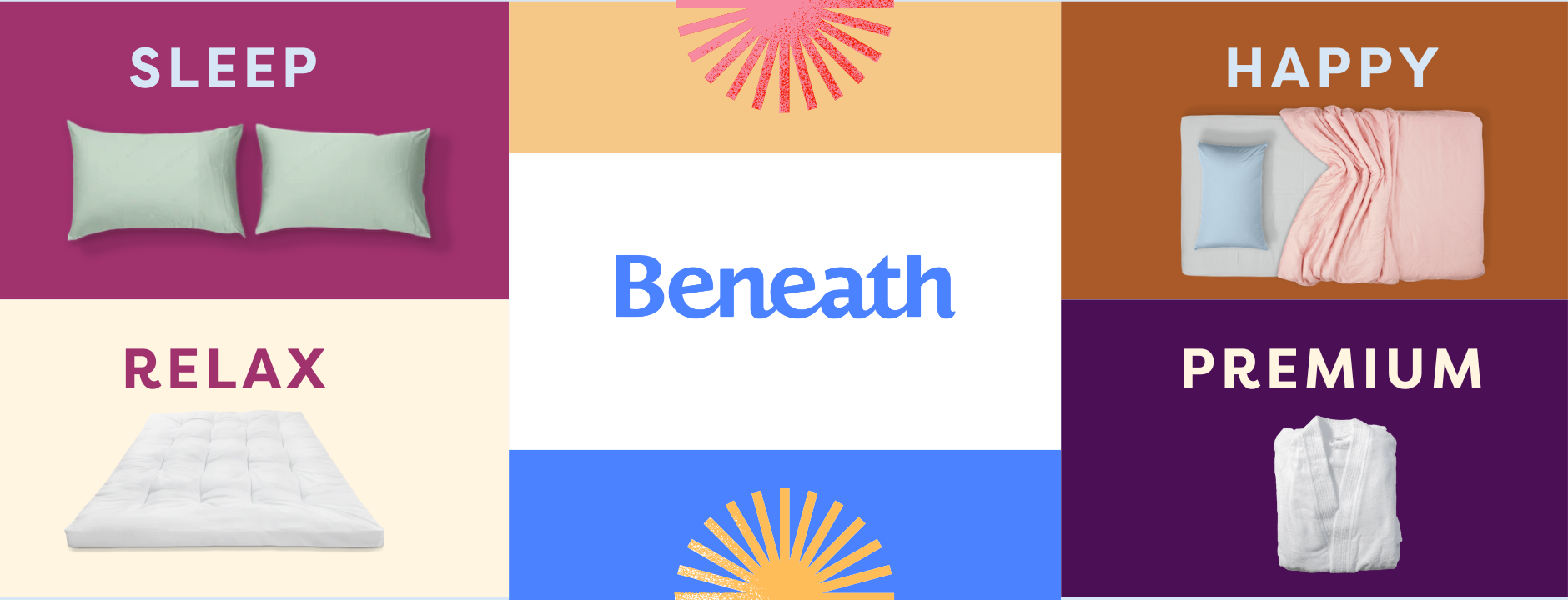 Beneath.