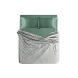 ชุดผ้าปูที่นอน Eucalyptus Lyocell เซท XL : ผ้าปูรัดมุม + ปลอกหมอน + ปลอกผ้านวม + ไส้นวม + หมอนขนห่านเทียม