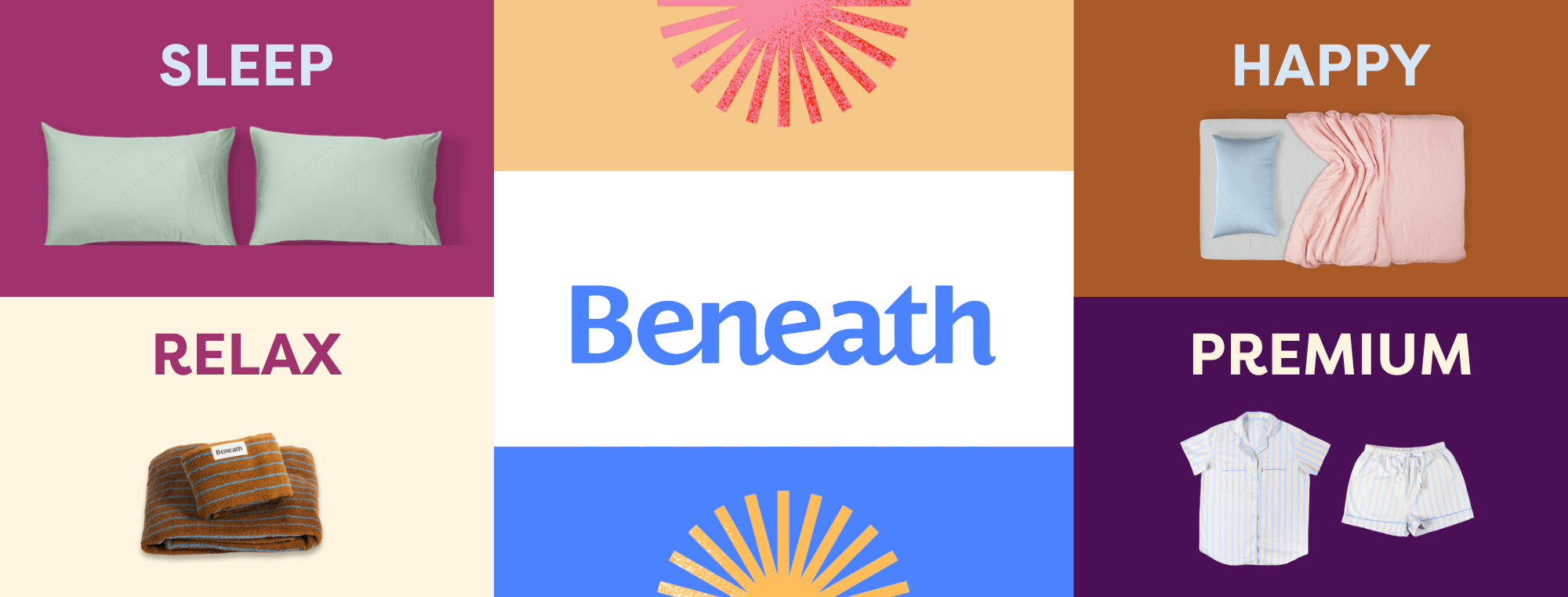 Beneath.