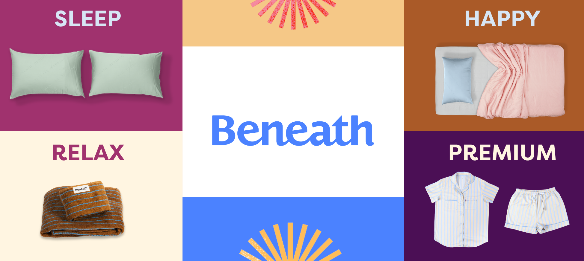 Beneath.