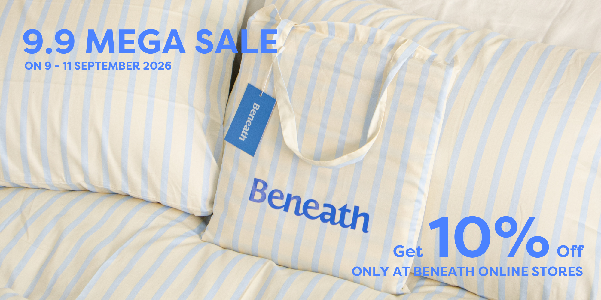 Beneath.