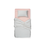 ชุดผ้าปู Cotton Sateen Set XL : ผ้าปู + ปลอกหมอน + ปลอกนวม + ไส้นวม + หมอนขนห่านเทียม