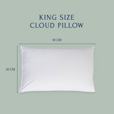 King-Size Cloud Pillow หมอนขนห่านเทียมขนาดใหญ่พิเศษ